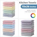 Oeleky Cotton Kitchen Towels, Pack of 8