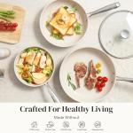 Redchef Ceramic Nonstick Cookware Set in Blue