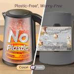 COSORI Stainless Steel Electric Kettle with Filter