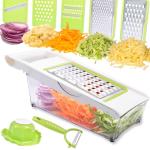 NACOLUS 5-in-1 Cheese Grater and Vegetable Slicer