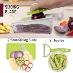NACOLUS 5-in-1 Cheese Grater and Vegetable Slicer
