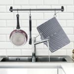 TIKNIK Non-Slip Silicone Dish Drying Mat, Grey
