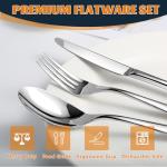 40-Piece Stainless Steel Silverware Set for 8
