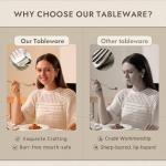 20-Piece Modern Teardrop Silverware Set for Four