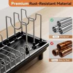Compact Small Dish Drying Rack for Kitchens