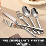 TININA 40-Piece Stainless Steel Silverware Set
