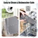TIKNIK Non-Slip Silicone Dish Drying Mat, Grey