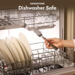 20-Piece Modern Teardrop Silverware Set for Four