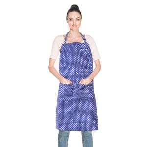 Floral Cotton Apron for Women with Pockets