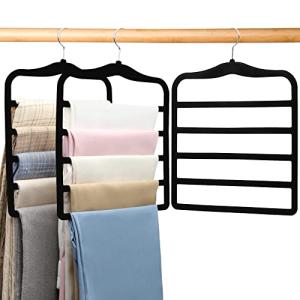 3-Pack Velvet Closet Organizers and Pants Hangers