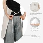 Adjustable Canvas Painting Apron with Pockets