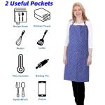 Floral Cotton Apron for Women with Pockets