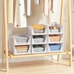 5 Pack Stackable Storage Baskets - Space-Saving Organizers