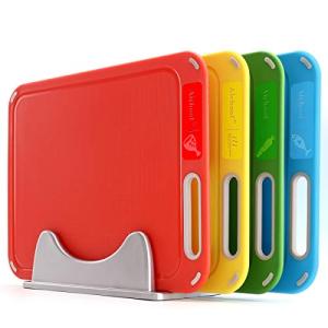 4-Piece BPA-Free Plastic Cutting Board Set