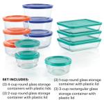 12-Pack Pyrex Glass Food Storage Containers Set
