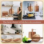 Acacia Wood Cutting Board Set with Handle