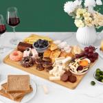 Homaxy Extra Large Bamboo Cutting Board with Handles