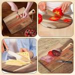 Acacia Wood Cutting Board Set with Handle
