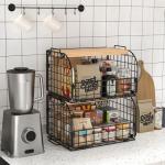 Stackable Wire Baskets for Kitchen Storage