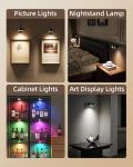 EZVALO Wall Picture Lights with Remote Control (3 Pack)