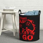 Gbuzozie Round Laundry Hamper Organizer Basket, 62L
