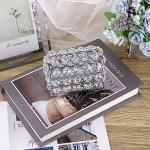 ELLDoo Silver Crystal Jewelry Box and Trinket Organizer