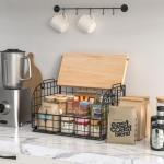 Stackable Wire Baskets for Kitchen Storage