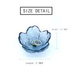 Crystal Blue Flower Jewelry Tray for Vanity