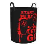 Gbuzozie Round Laundry Hamper Organizer Basket, 62L