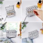 ELLDoo Silver Crystal Jewelry Box and Trinket Organizer