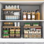 Stackable Wire Baskets for Kitchen Storage