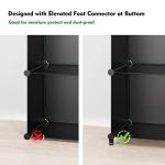 HOMIDEC Closet Organizers and Storage, 9 Cube Storage Organizer, Portable Closet Organizer Cubes Shelves for Clothes, Bedroom, Kids Room, Bathroom, Wardrobe, Garment Racks, Black