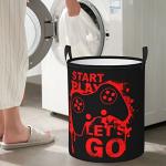 Gbuzozie Round Laundry Hamper Organizer Basket, 62L