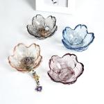 Crystal Blue Flower Jewelry Tray for Vanity