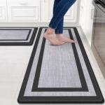 Cushioned Anti-Fatigue Kitchen Mats Set of 2