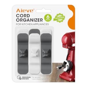 Aieve 6-Pack Kitchen Appliance Cord Organizers