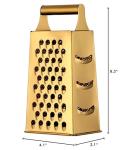 Ergonomic Stainless Steel 4-Sided Grater and Slicer
