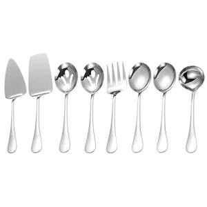 8-Piece Stainless Steel Serving Utensil Set