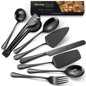 8-Piece Stainless Steel Serving Utensils Set