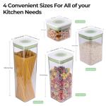 Airtight Food Storage Containers Set with Date Lids