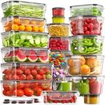 40-Pack Leakproof Food Storage Containers Set