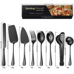 8-Piece Stainless Steel Serving Utensils Set