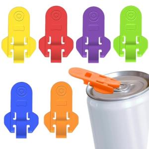 Colorful Manual Soda Can Opener Set - 6 Pcs