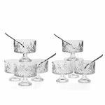 Godinger Dublin Clear Glass Trifle Set, 16 Pieces
