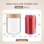 Bamboo Lid Overnight Oats & Chia Pudding Jars