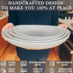 Mora Ceramic Oval Serving Bowls - Set of 2