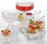 Godinger Dublin Clear Glass Trifle Set, 16 Pieces