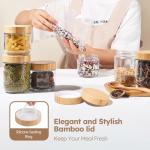 Bamboo Lid Overnight Oats & Chia Pudding Jars