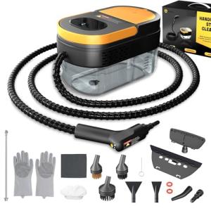 Gautye Portable Steam Cleaner with 15 Accessories