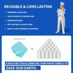 MR.SIGA Microfiber Cleaning Cloths, 24-Pack, 12.6" Square